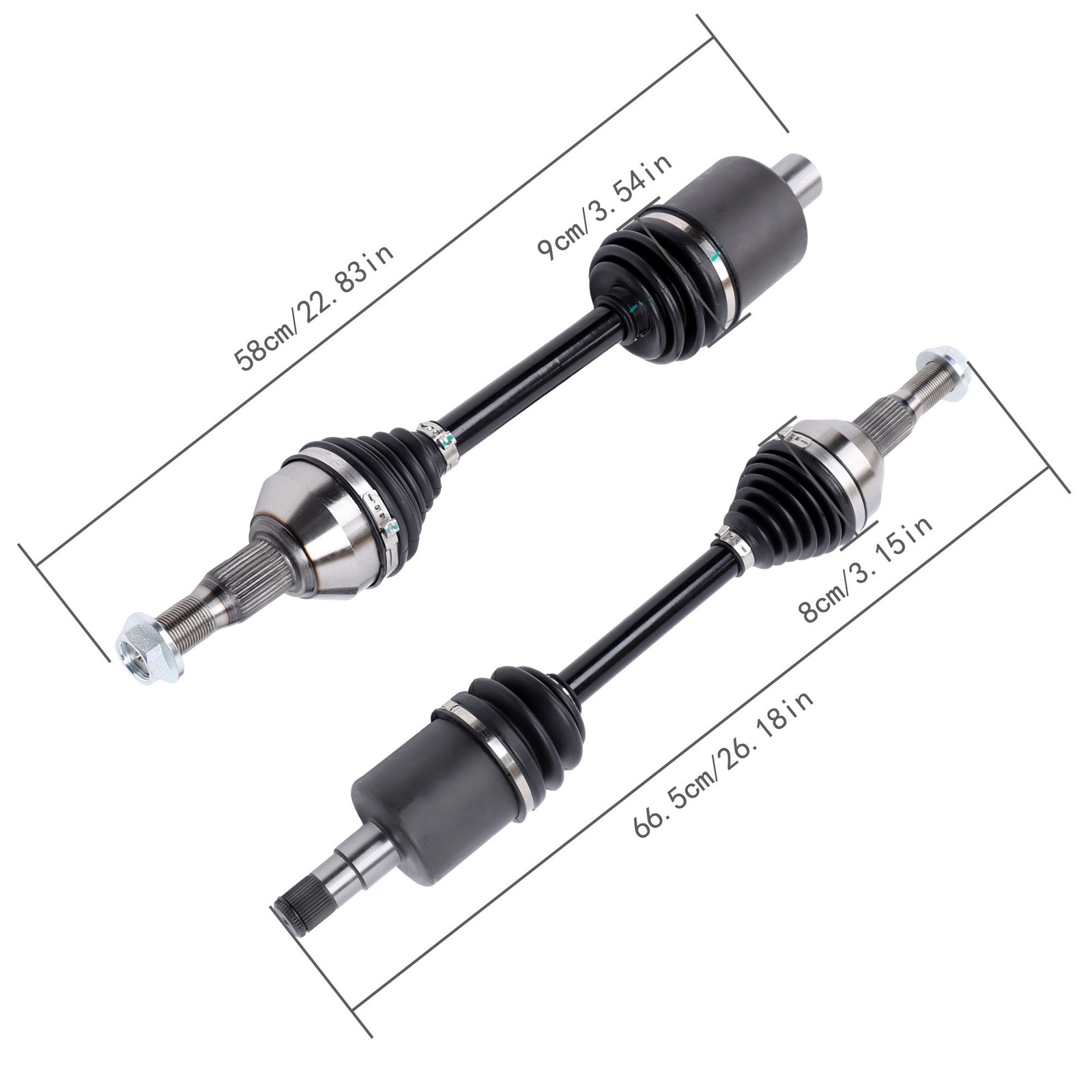 For Buick Chevrolet 1998-2011 Oldsmobile Pontiac 3.8L Front CV Axle Assembly x2