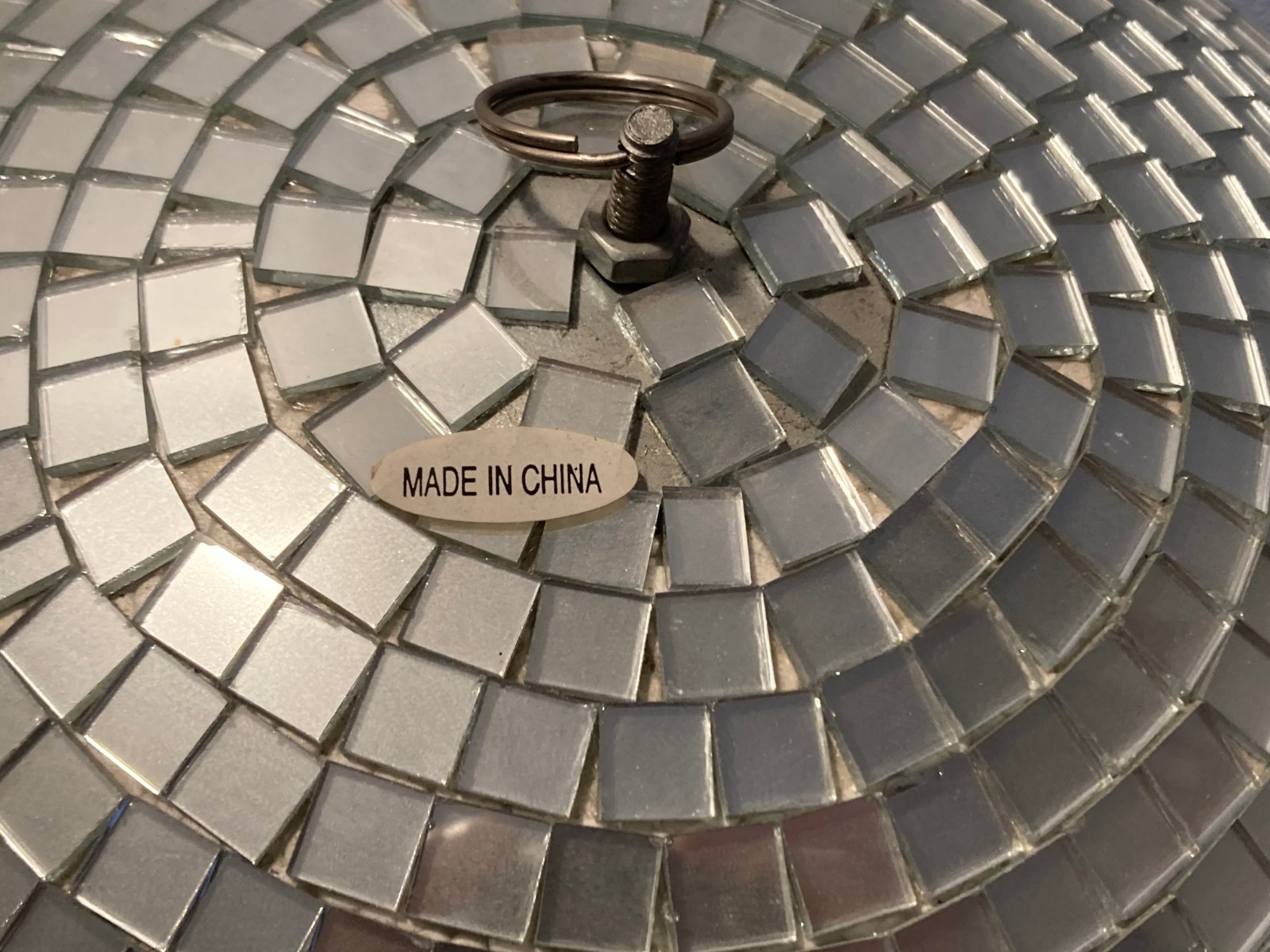 16” Disco Light Mirror Ball with Hanging Ring