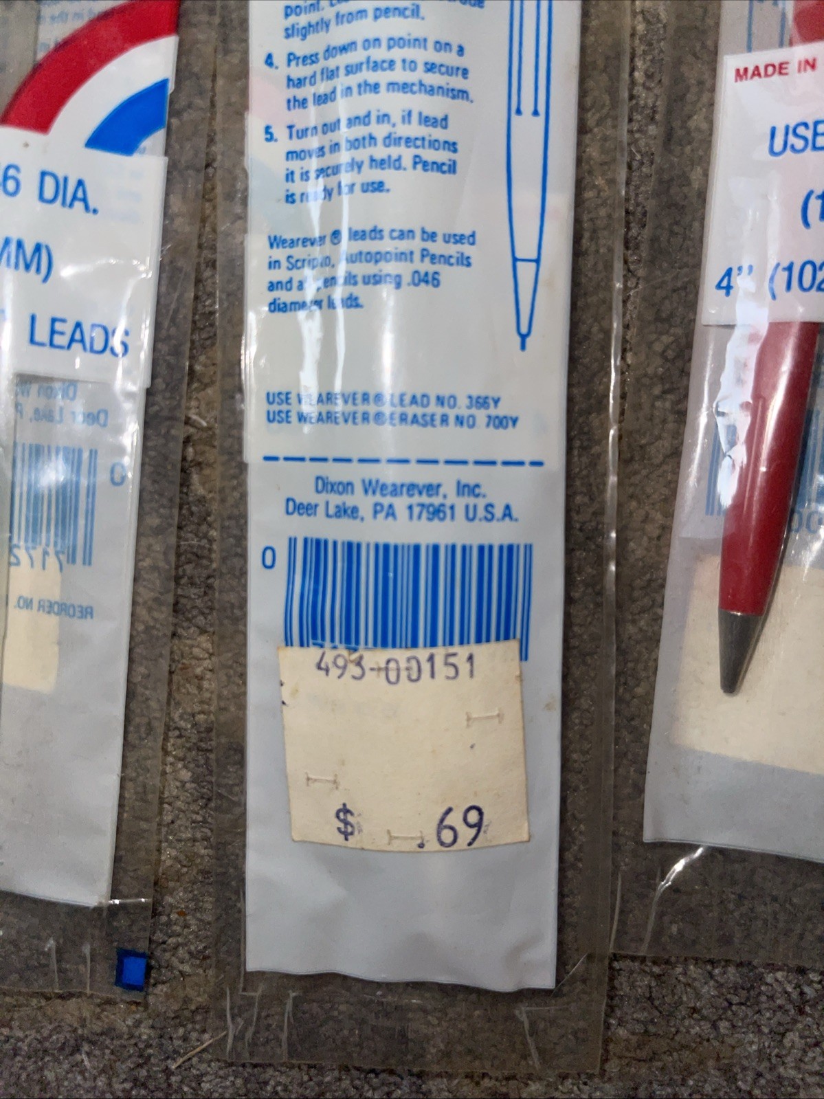 Lot Of 6 Vintage Wearever TransVue Swirl ~ All NOS