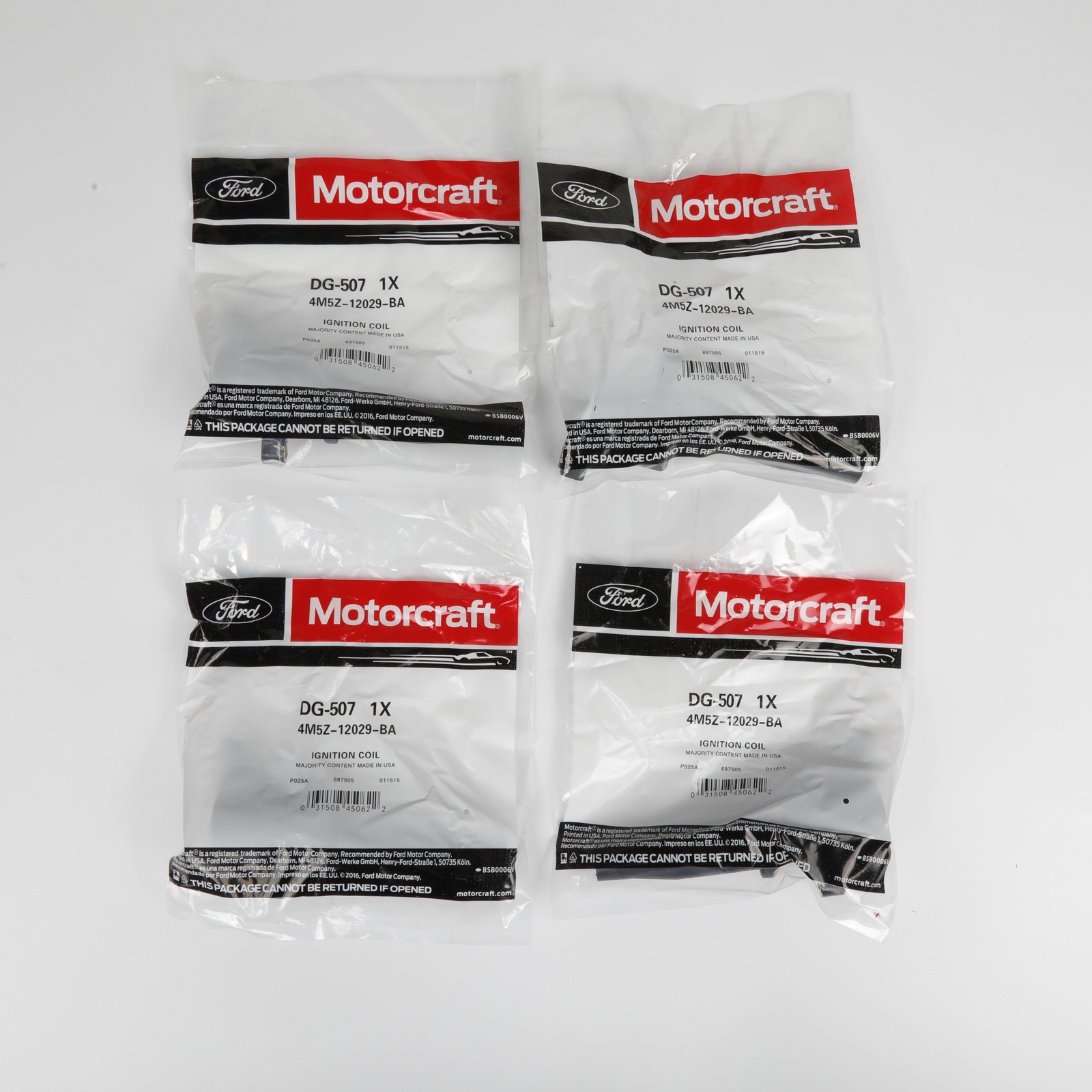 4PCS UFD368 Ignition Coil FD505 DG541 for Ford Escape Transit Focus 2.0L 2.3L