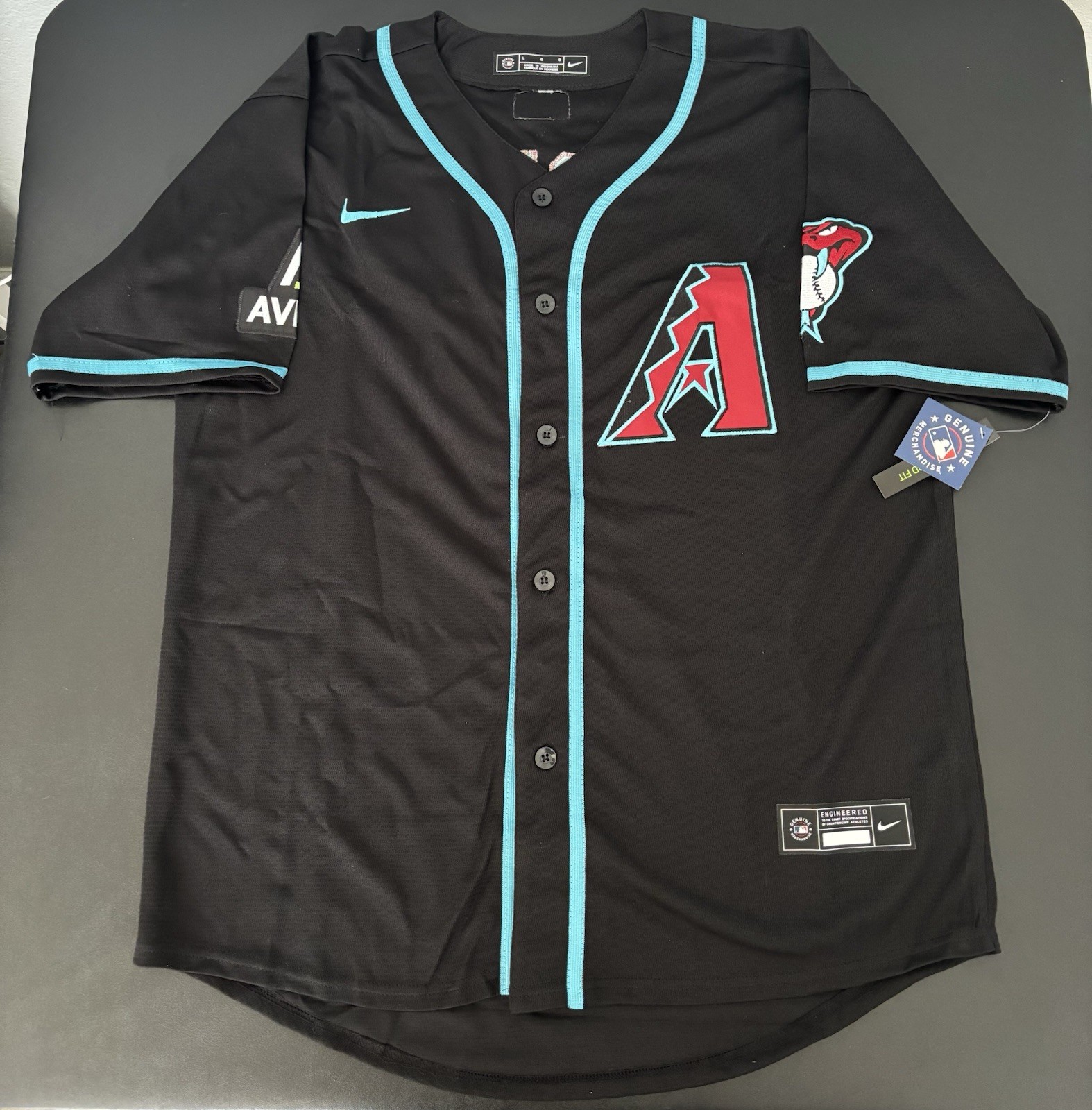 New Carroll/Marte/Perdomo/Burnes/Arenado Diamondbacks Jersey! Ships Same Day!
