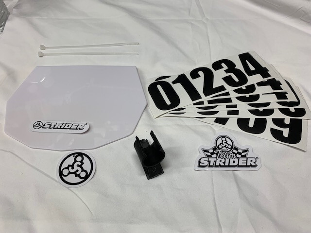 Strider Bike Number Plate Replace Kit  for Strider 12" balance bikes 10-2417