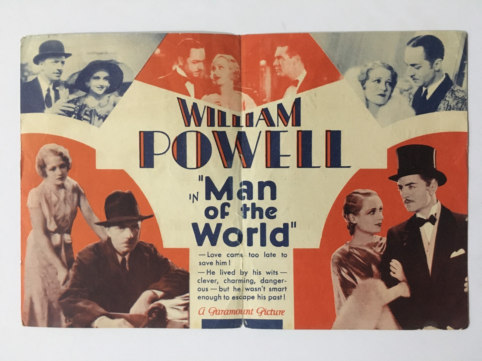 1931 Hollywood Movie Herald MAN OF THE WORLD - William Powell, Carole Lombard