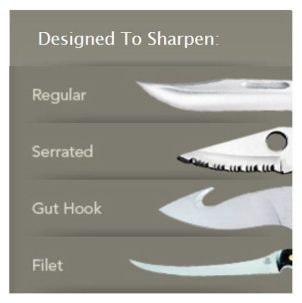 Lansky Blade Medic Measures 4" Four Sharpeners In One Carbide Ceramic Diamond