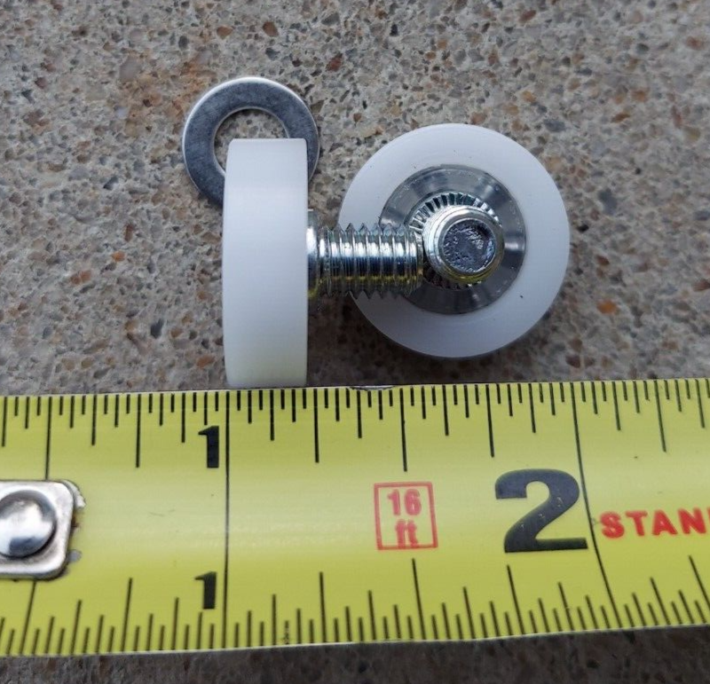 19mm 3/4" Nylon POM Cash Drawer Tray Roller Wheel Fits HS DR-19 & RM DR-190D