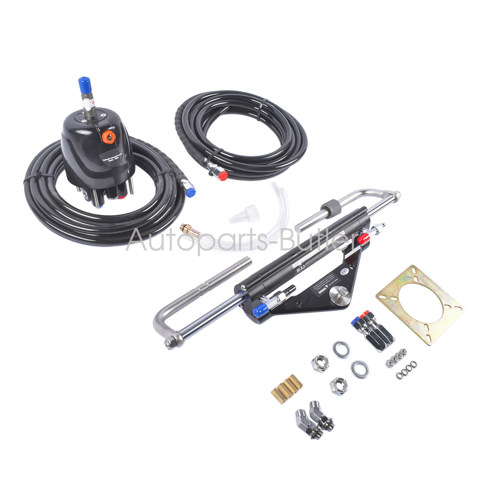 20FT Boat Hydraulic Steering System Kit Marine Outboard Steering 150HP HK4200A-3