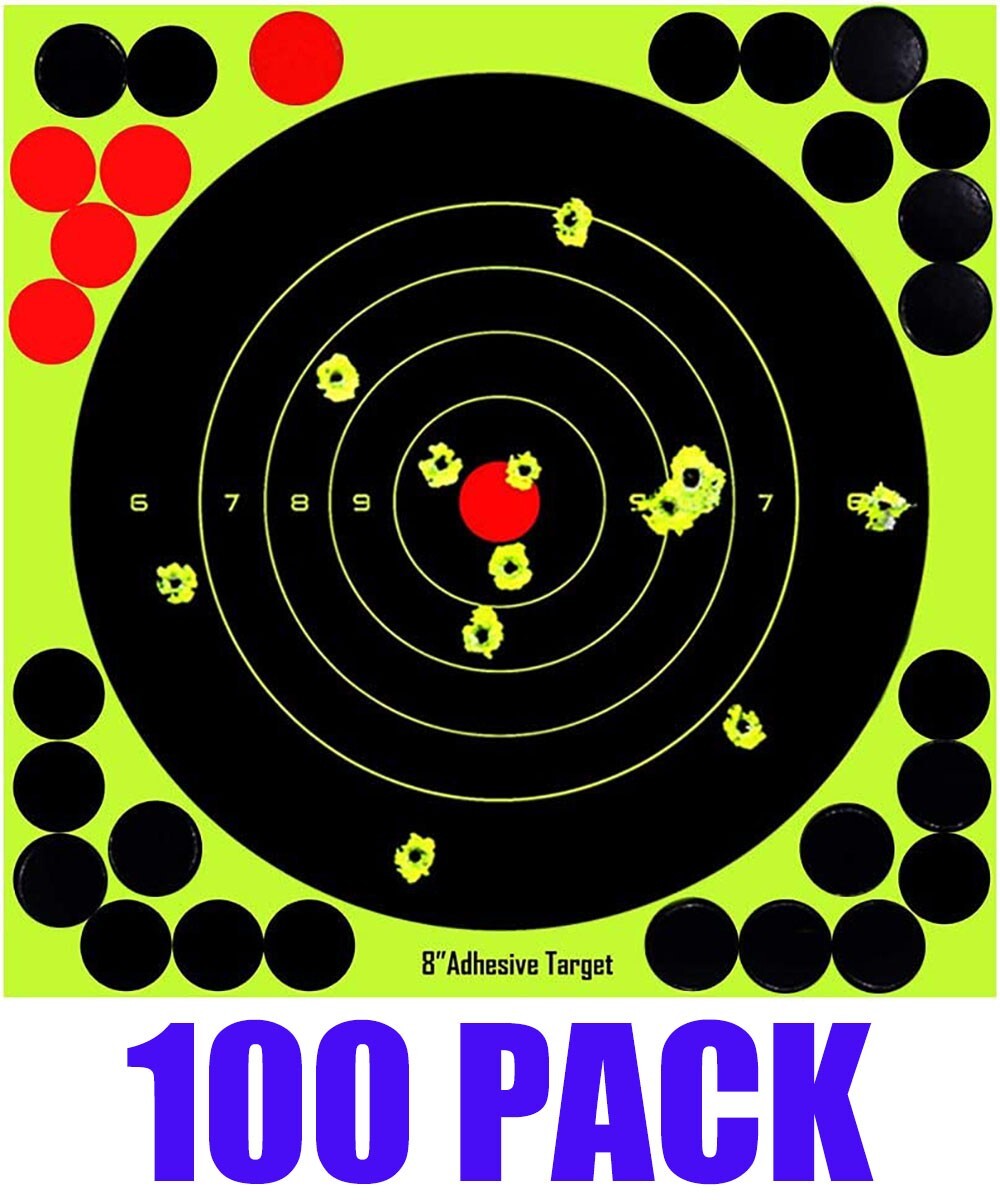 100x8" Shooting Target Rifle Gun Adhesive Stick Splatter Reactive Practice Range