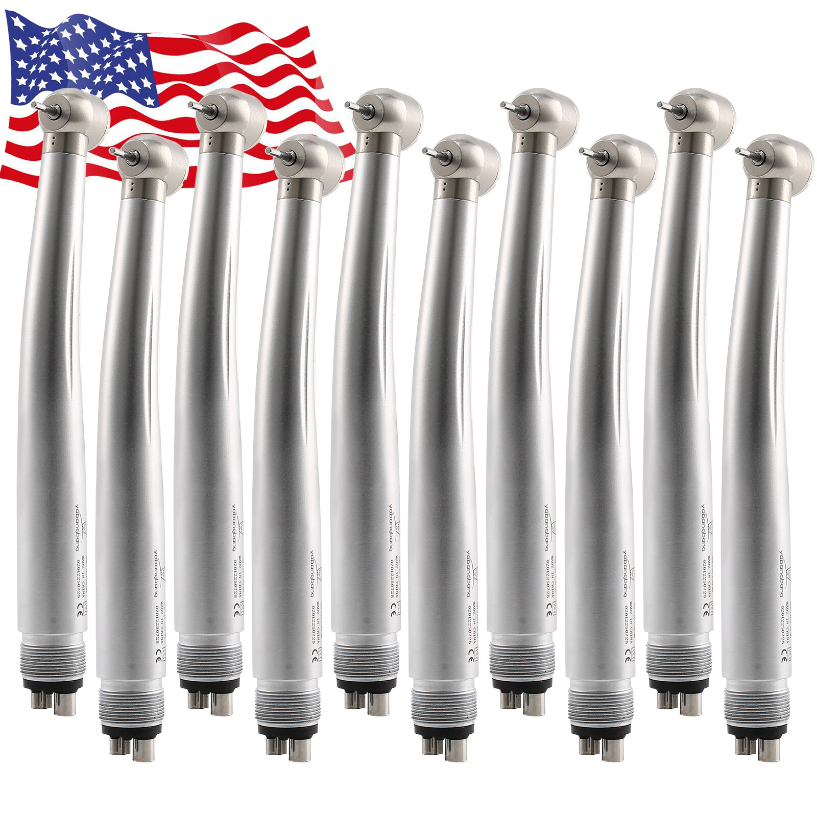 10* NSK PANA MAX Style Dental High Speed Air Turbine Handpiece Push Button 4Hole