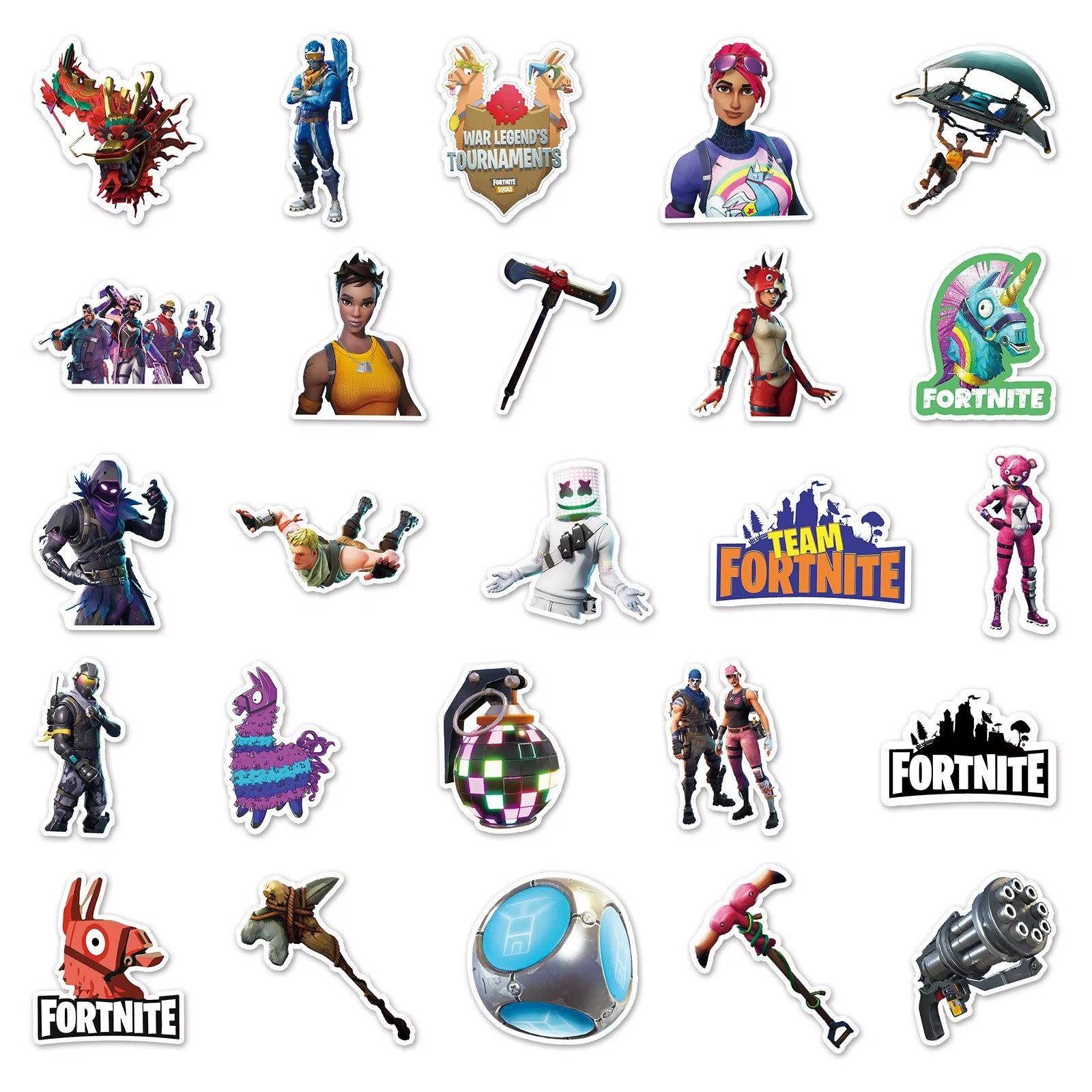 50 Video Game Fortnite Craft Laptop Phone Wall Vinyl Decal Stickers