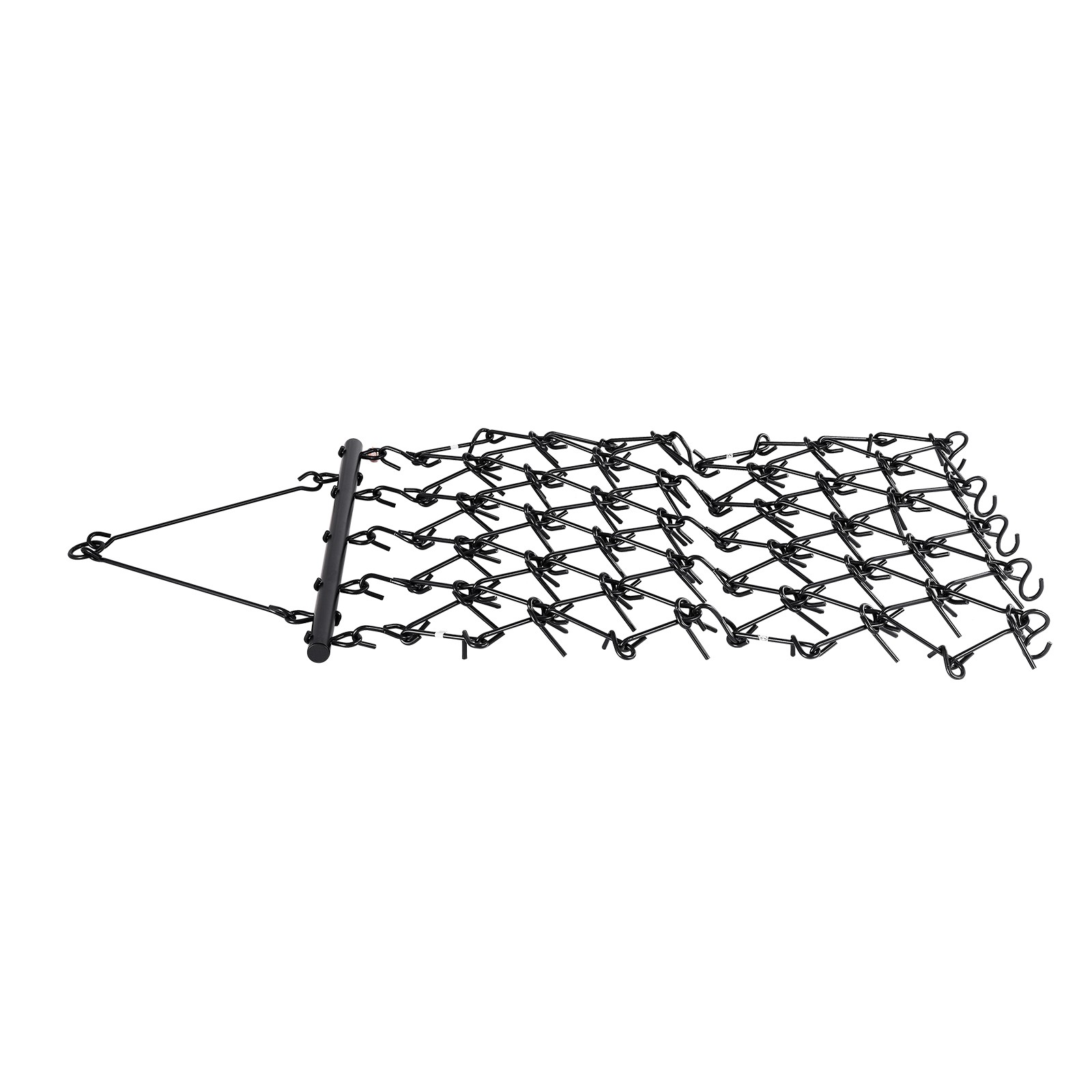 Drag Harrow 4 x 4 ft Chain Harrow ATV Lawn Rake for Landscape Leveling