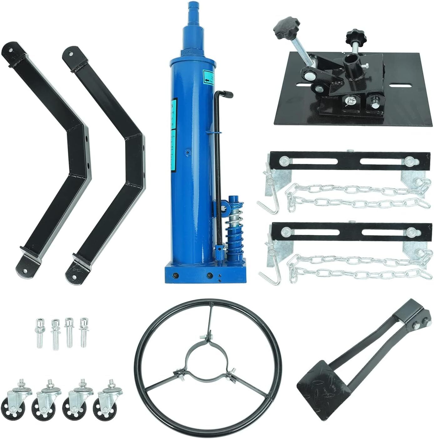 2 Stage Transmission Jack,2 Stage Hydraulic 1660lbs, 360° Swivel Wheel