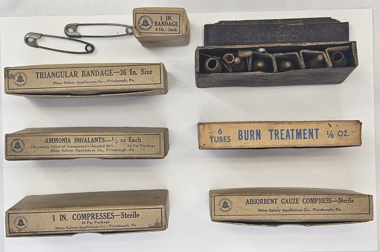 Vintage Military used First Aid Kit Eagle Lock Co USA