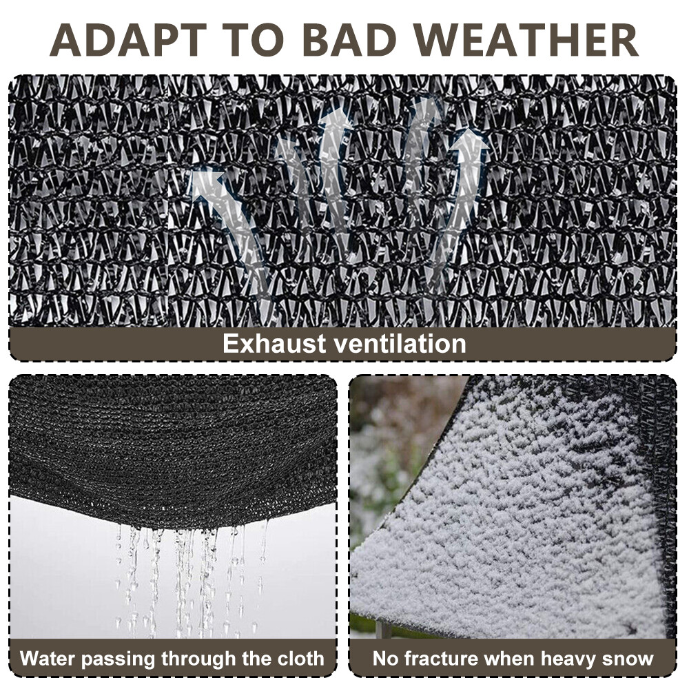 200GSM Fence Privacy Screen Cover Mesh 4' 5' 6' 8' x 50' Black Green Beige Brown