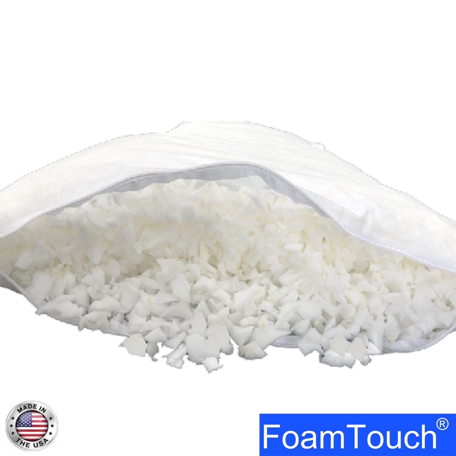 FoamTouch 5,10,15,20 and 40LBs Bean Bag / pillow Filler, Soft Shredded Foam