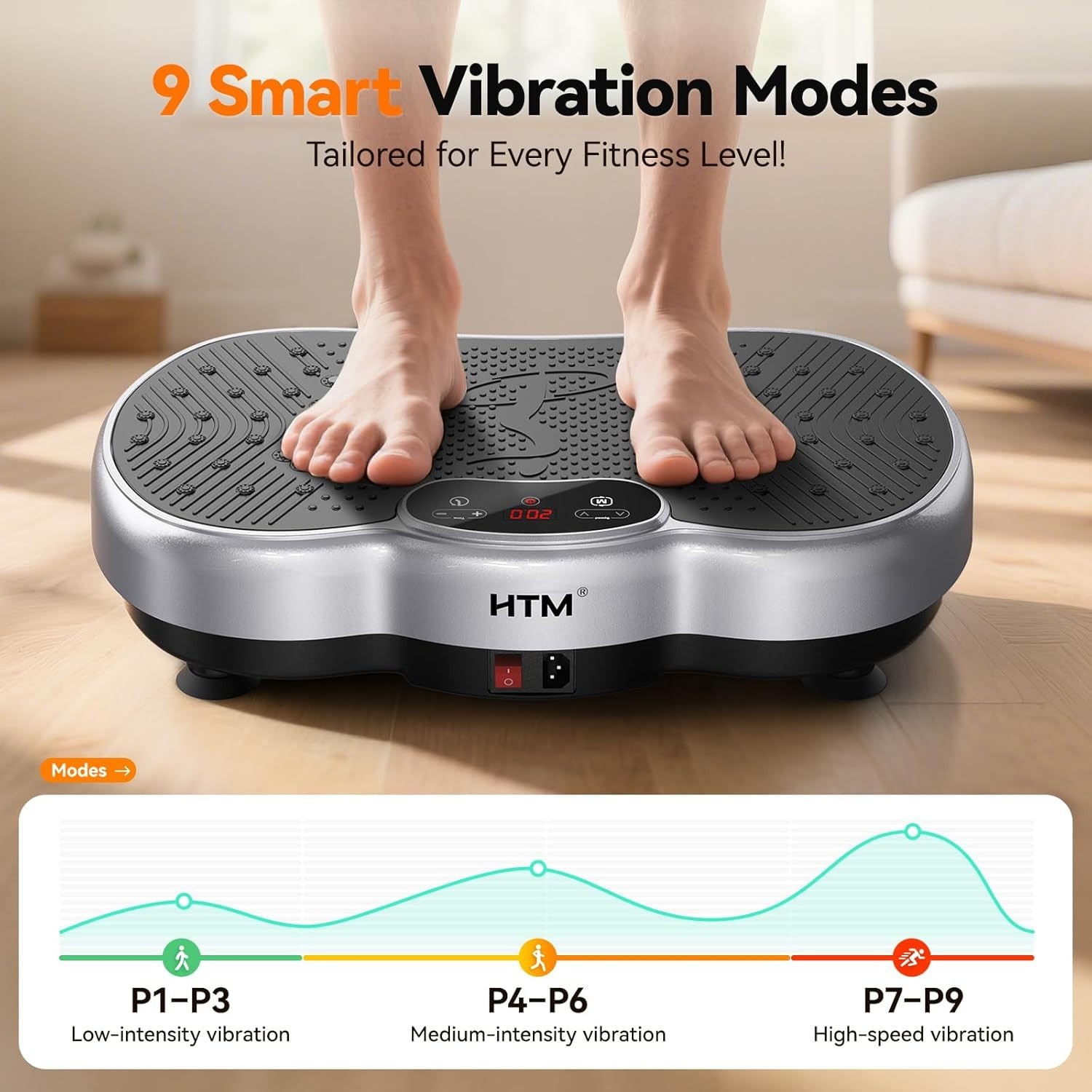 Plate Vibration Exercise Machine for Lymphatic Drainage Massager & Weight Loss