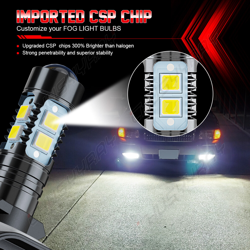 2 Super LED Headlight bulbs for Arctic Cat F5 F6 F7 Firecat 500 600 600R 700 USA
