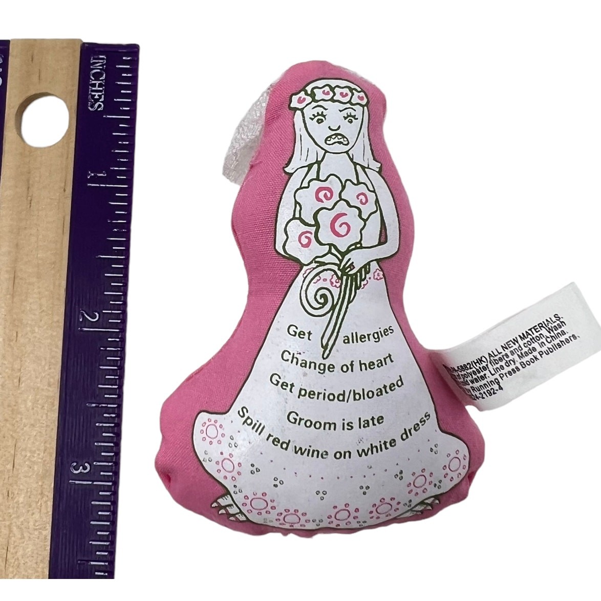 Mini Bridezilla voodoo Doll with Veil Pin Instructions and 32 Page Book