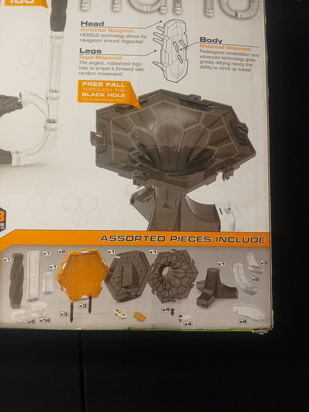 New Sealed Hex Bug Nano V2 Black Hole 58 Pcs Gravity Defying Robotic Creatures