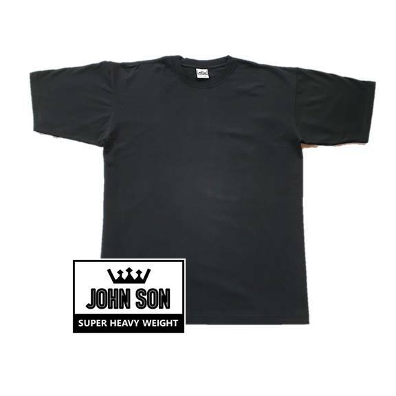 Plain T-shirts Round Neck [JOHN SON] Super Heavy Weight[S~7XL] Big Size [Single]