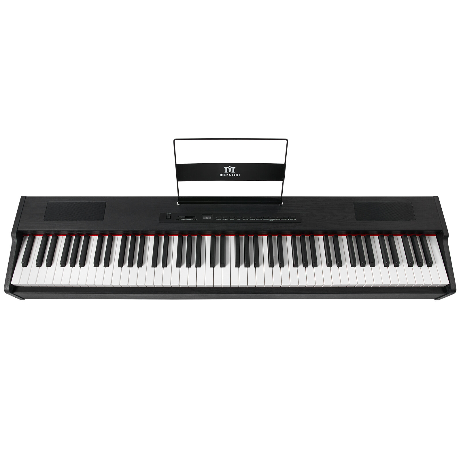 Black 88Key Full Weighted Hammer Action Digital Piano Keyboard w/Pedal,Stand,Bag