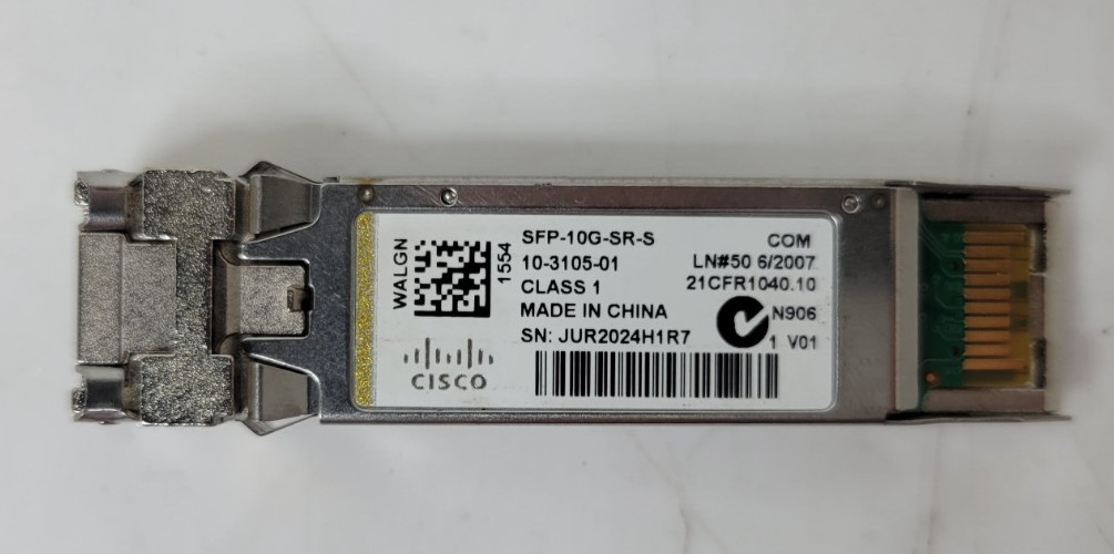 Lot of (10) Cisco SFP-10G-SR-S 10 Gigabit SFP+ Transceiver Modules 10-3105-01