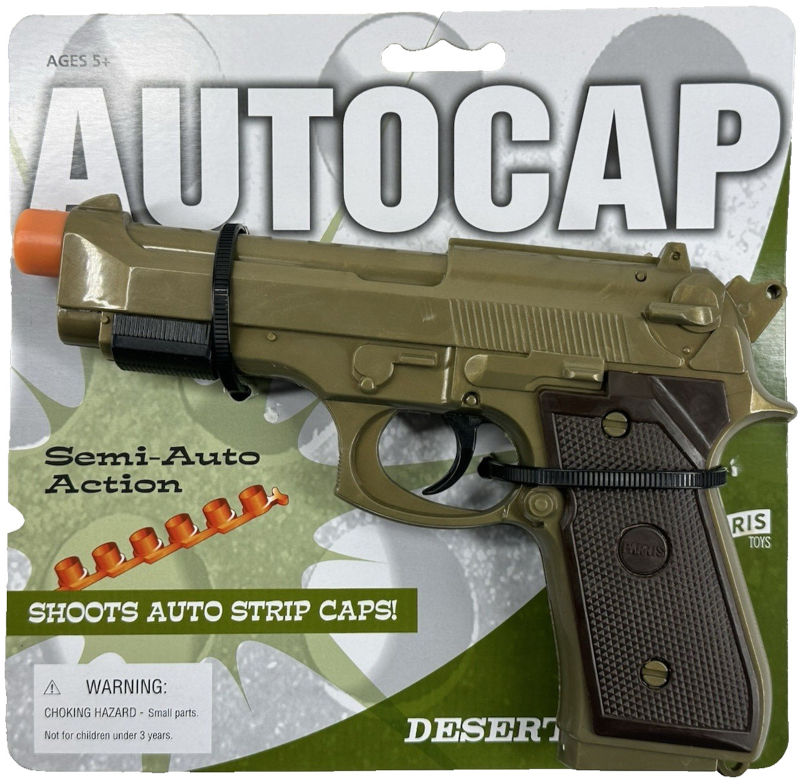 TOY Desert Storm AUTOCAP Baretta M9 Semi-Auto Strip Cap Gun Made ITALY