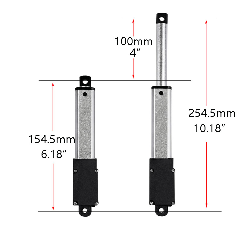 12V Electric Micro Linear Actuator 1.2" 2" 3" 4" Stroke Fast Speed Up To 6inch/s
