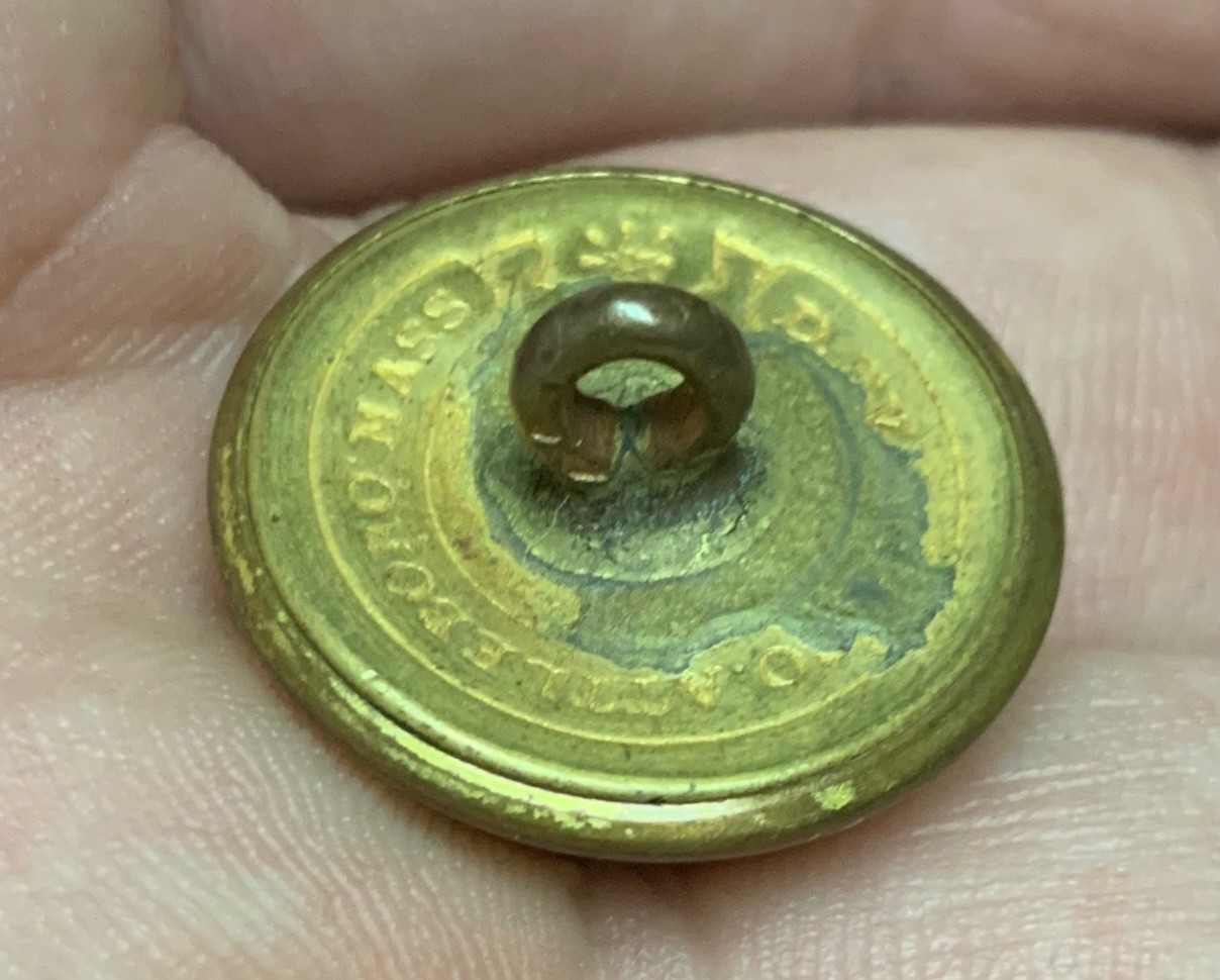 Massachusetts Civil War Staff Coat Button