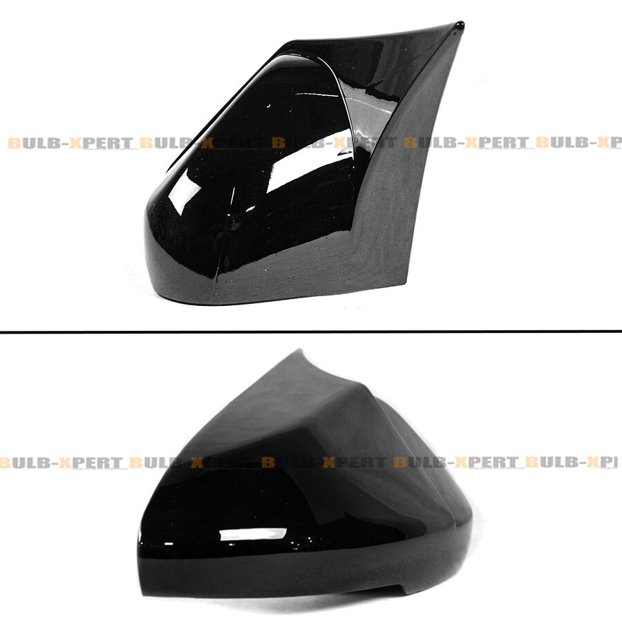 M STYLE GLOSS BLACK ADD-ON SIDE MIRROR COVER CAPS OVERLAY FOR 23-24 HONDA ACCORD