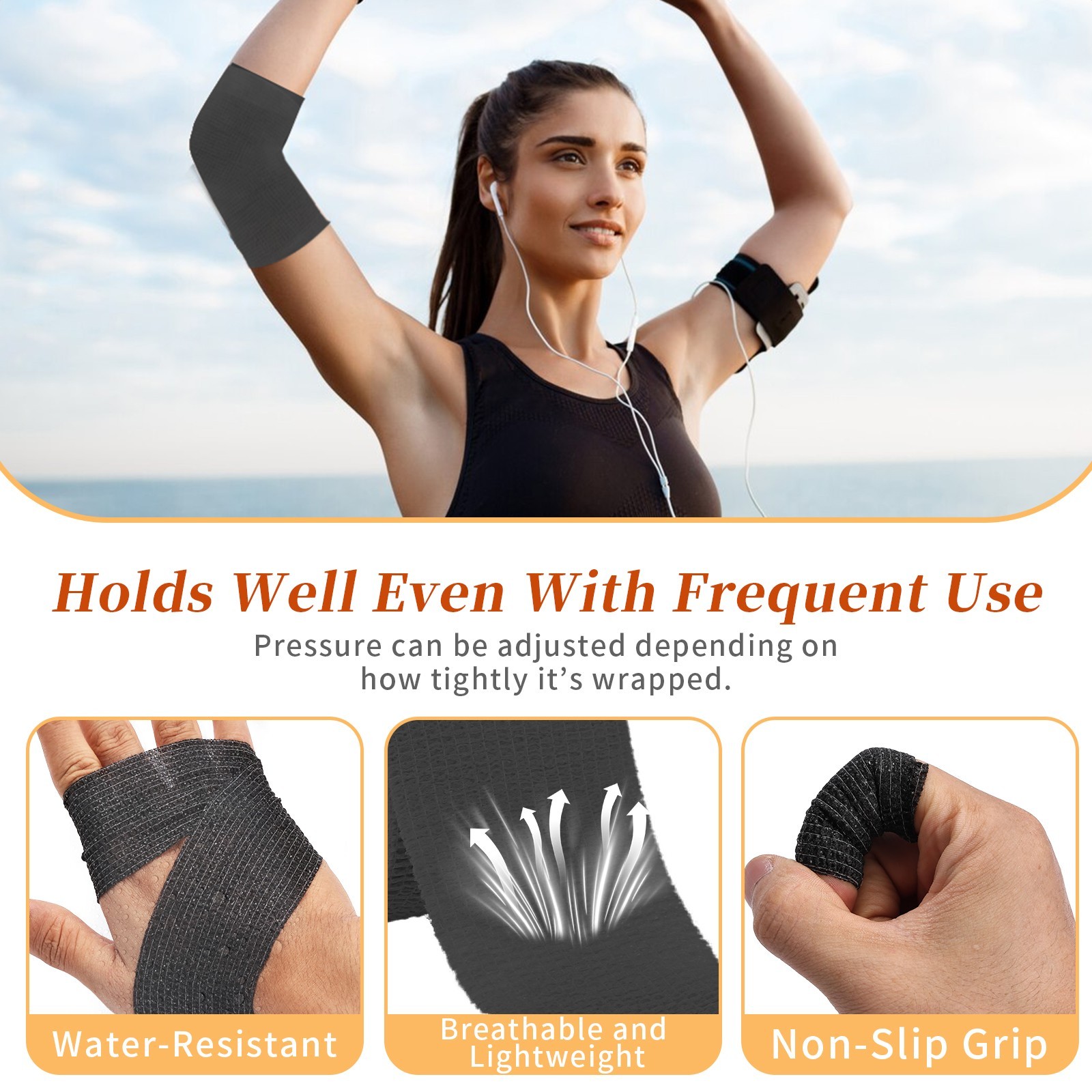 24-Rolls Self Adhesive Bandage Wrap, Vet Medical Tape 2 In x 5 Yds Multi-Color