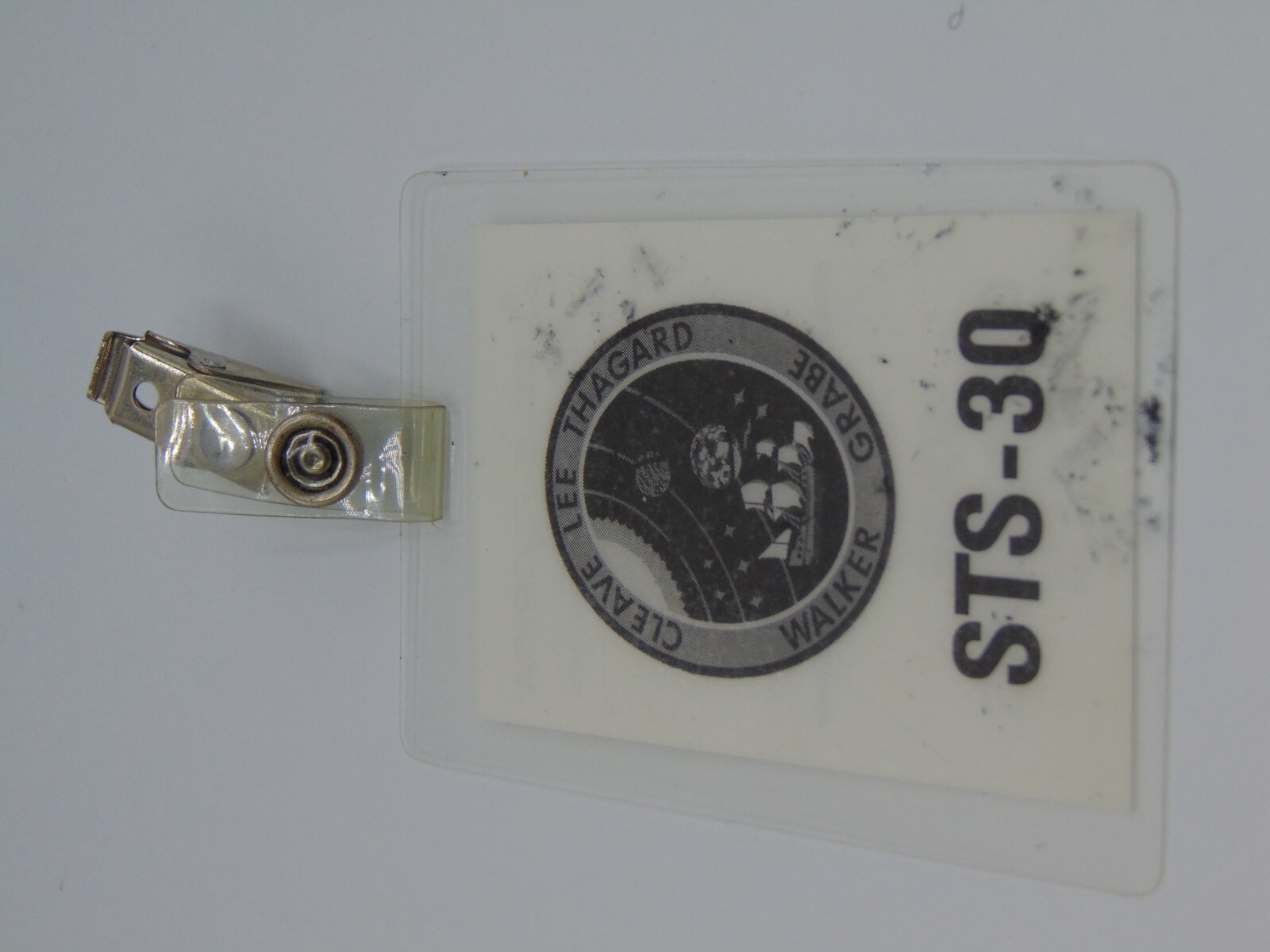 Original Nasa USAF Obsolete Access Badge STS 30 Base Operations Team EG&G Fl