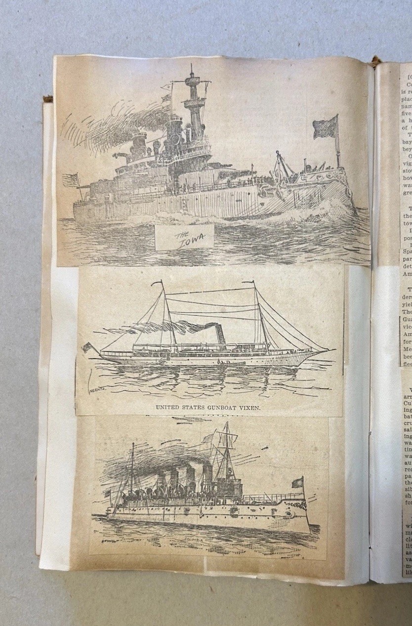Antique Scrapbook Of Spanish-American War, 1898