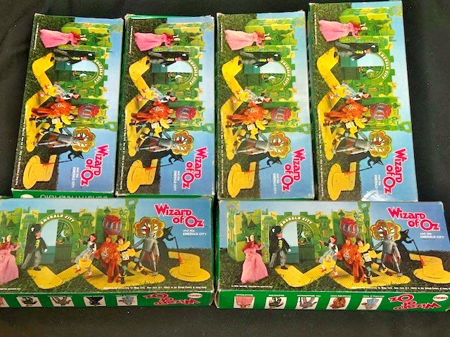 Vintage MEGO FIGURES 1974 WIZARD OF OZ Lot of (6) ORIGINAL BOXES UNUSED DOLLS