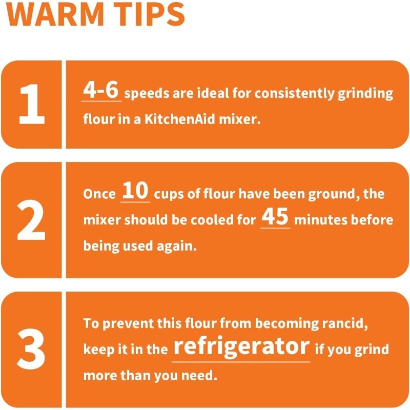 All Metal Grain Mill Attachment For Kitchenaid Stand Mixer