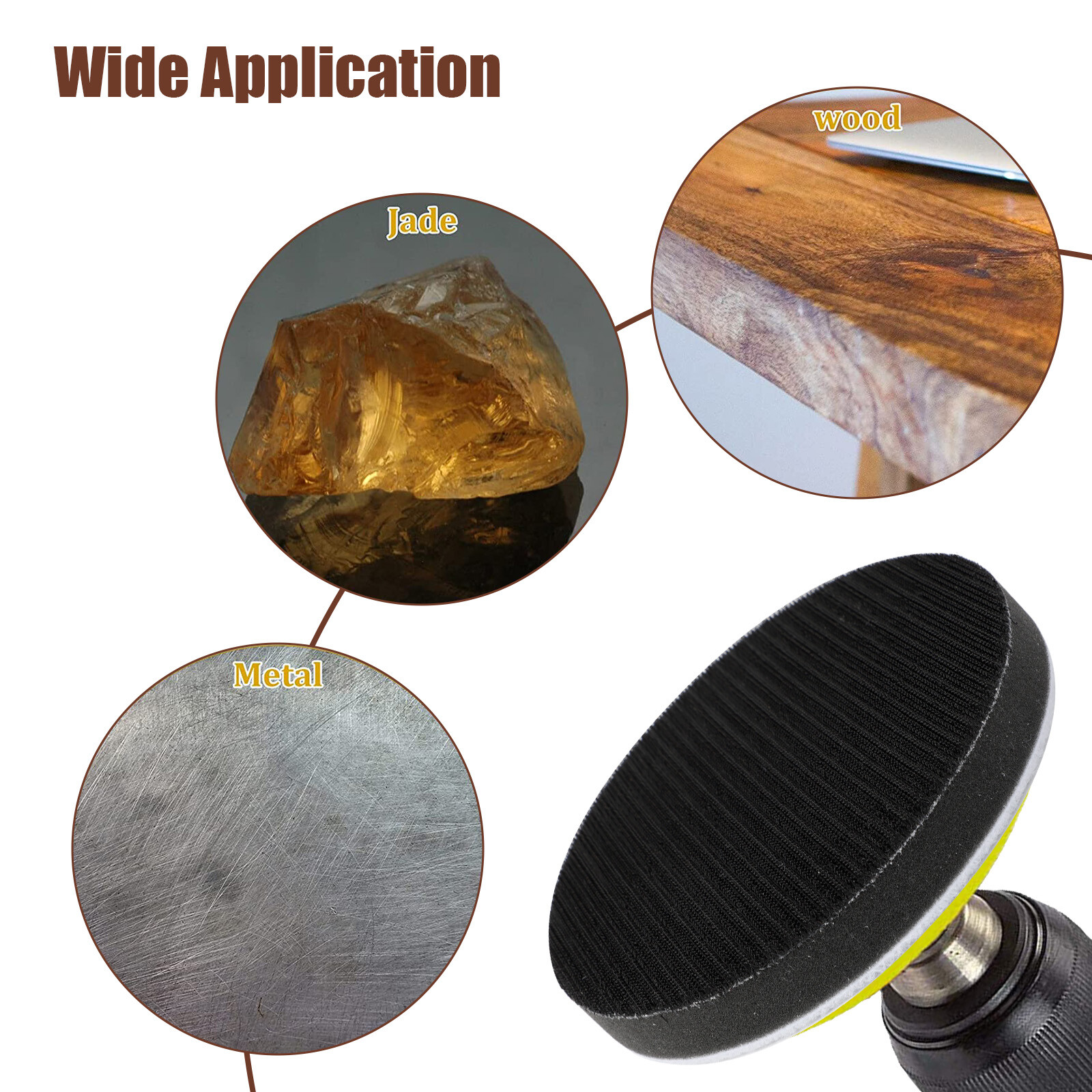 2Pcs 6in Foam Cushion Interface Sanding Disc Hook Loop Sander Buffer Backing Pad