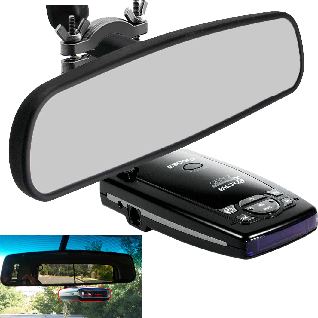 Rear View Mirror Mount for Escort Passport & Beltronics RX65 GT Radar Detectors