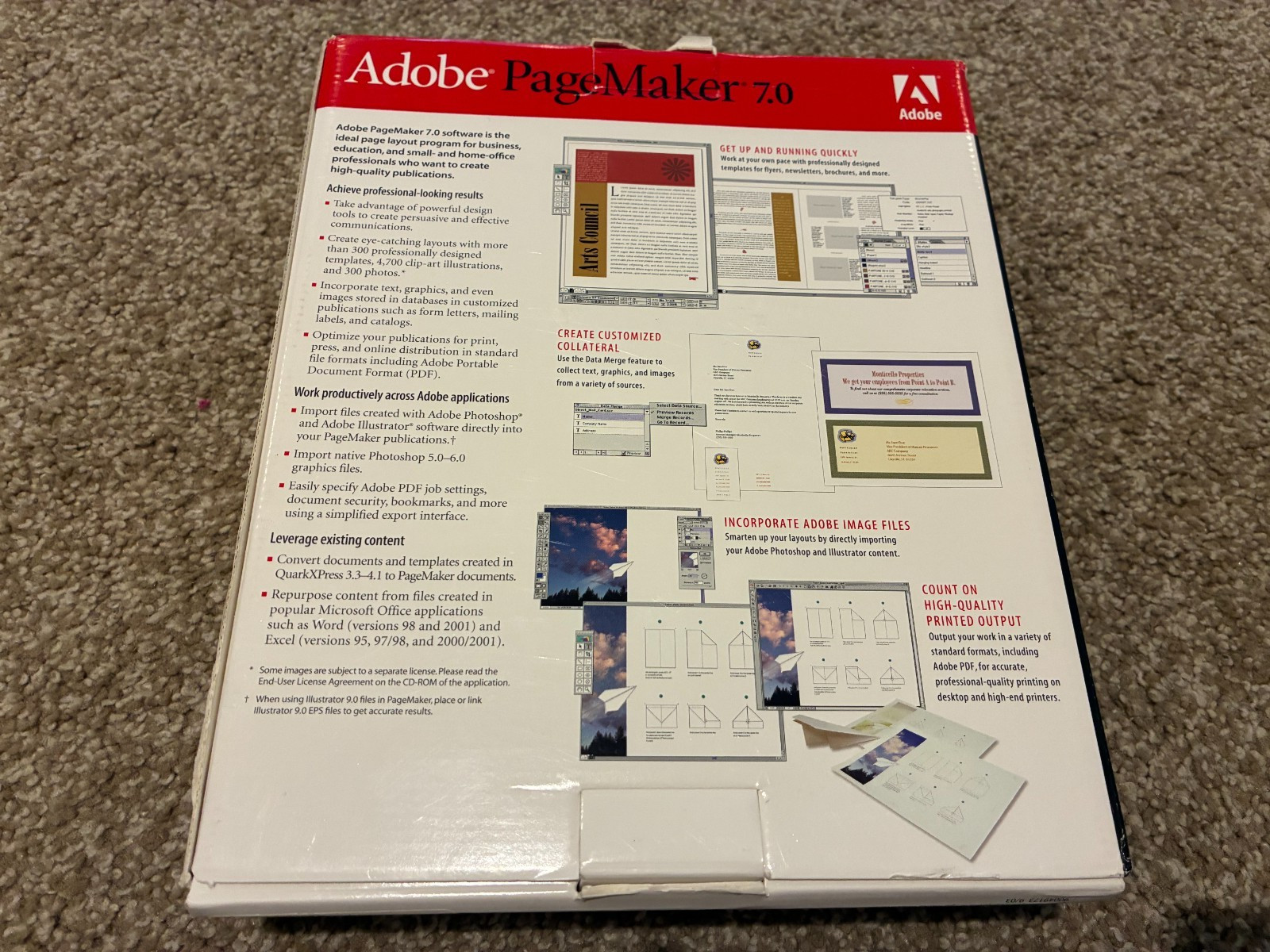 Adobe PageMaker 7.0 - Macintosh MAC Education Version with Serial Number Key!