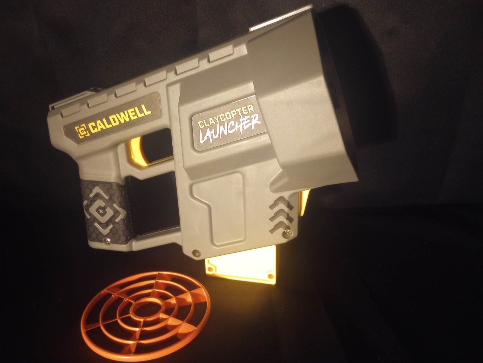 Caldwell Claycopter Handheld Electric Target Launcher with 100 Targets