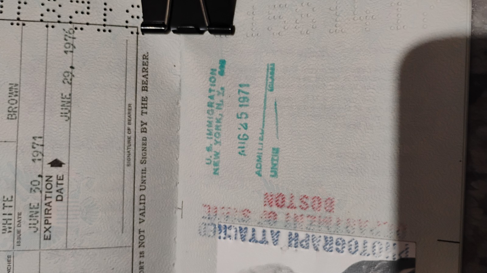 VINTAGE PASSPORT USA 1971 1977LOT OF 3