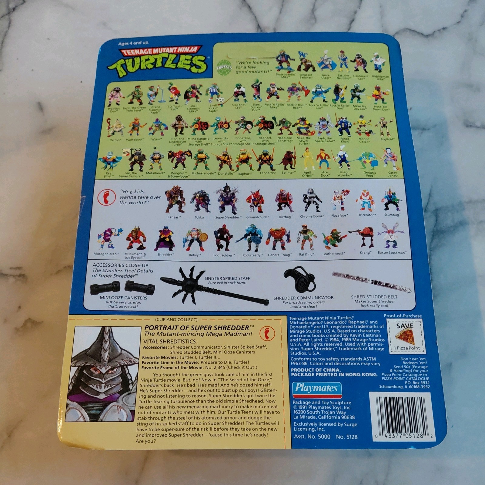 Kevin Nash Signed Teenage Mutant Ninja Turtles Super Shredder Figure 1991 JSA