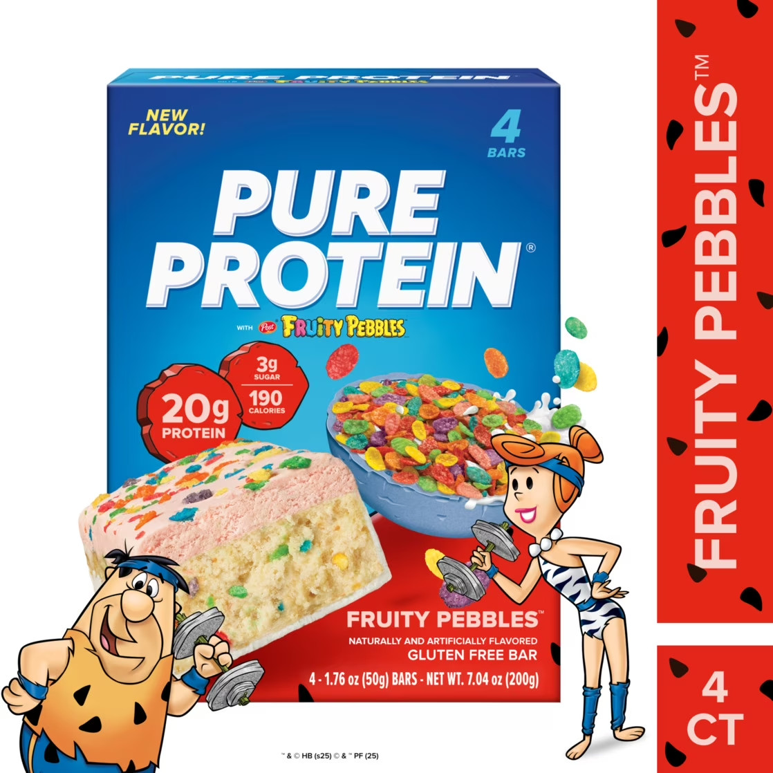 Pure Protein Bars, Fruity Pebbles, 1.76 oz, 4 Count, Free Shipping...