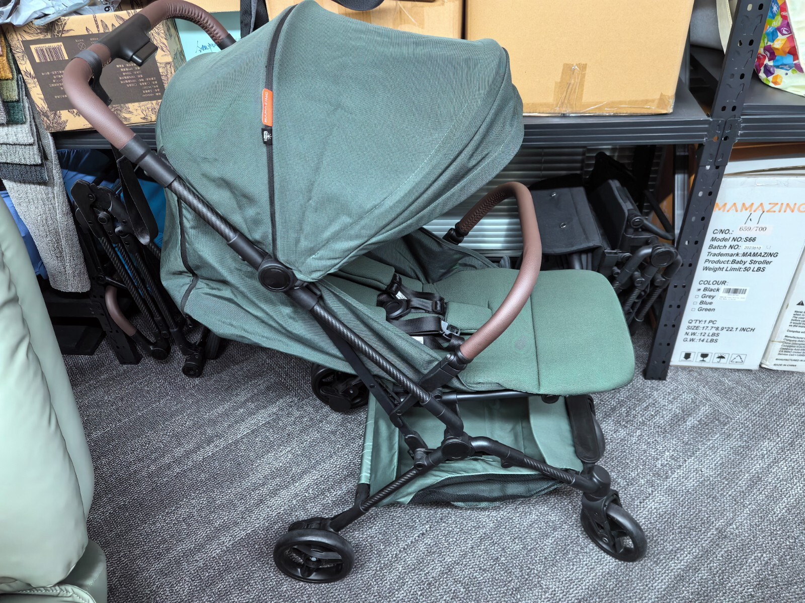 MAMAZING Lightweight Baby Stroller,Compact,AirplaneTravel-Friendly,One-Hand Fold