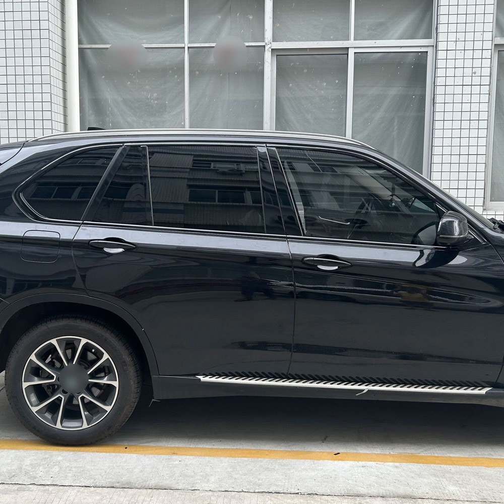 Glossy Black Chrome Delete Window Trims For BMW X5 F15 2014-2018
