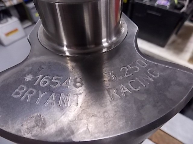 NEW 3.240 Stroke Dodge R5 P7 Bryant Billet crankshaft 2" rods SBC 6 bolt Flange