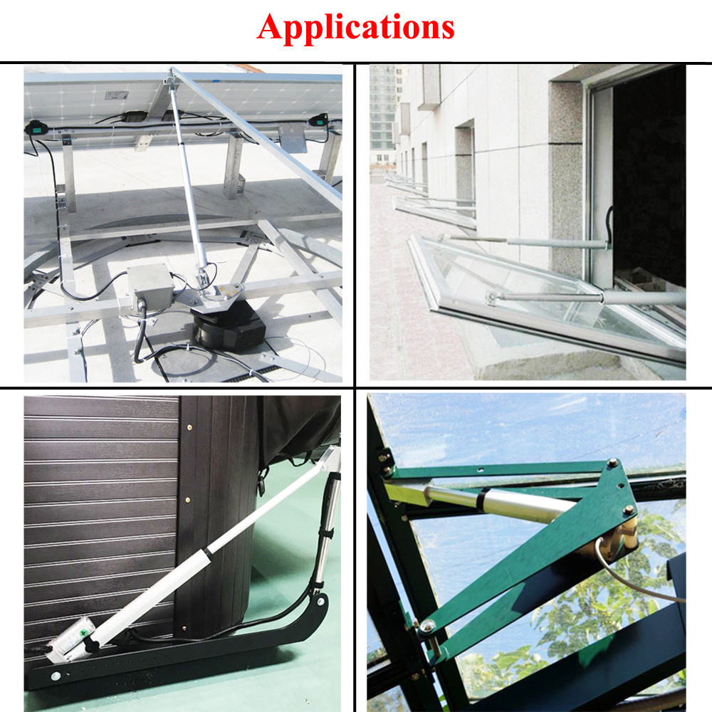 Linear Actuator 12V Heavy Duty 1500N 330lbs Lift +Brackets Auto Motor Car Solar