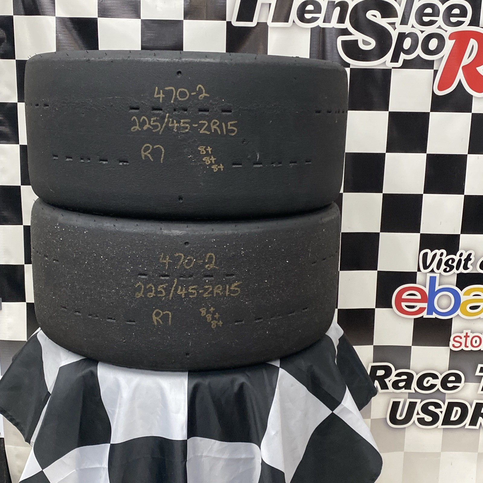 470-2 USDRRT HOOSIER DOT Road Race Tires 225/45-ZR15 R7