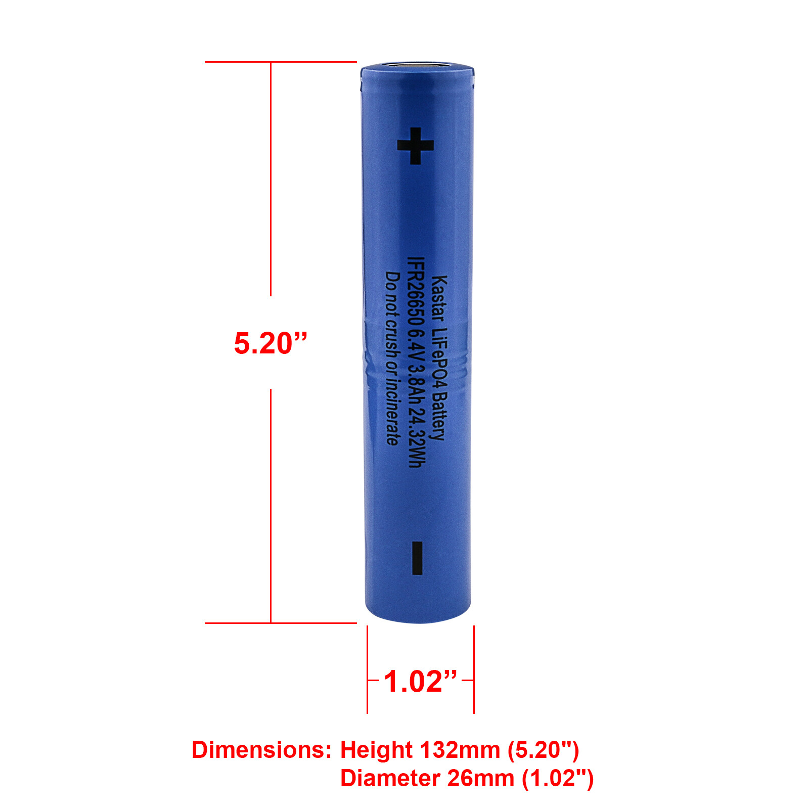 Kastar Battery for MagLite ML150LR(X) Rechargeable LED Fast-Charging Flashlight