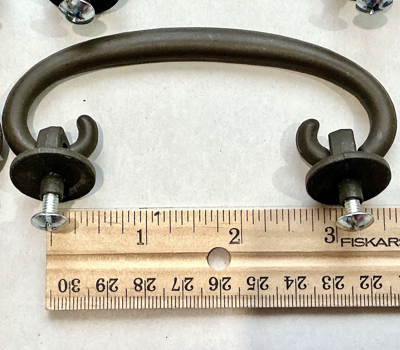 Vtg Lot/20 Bronze Drop Bail Handle Drawer Pulls MCM 3.125”C-C 4”L Hefty Stylish