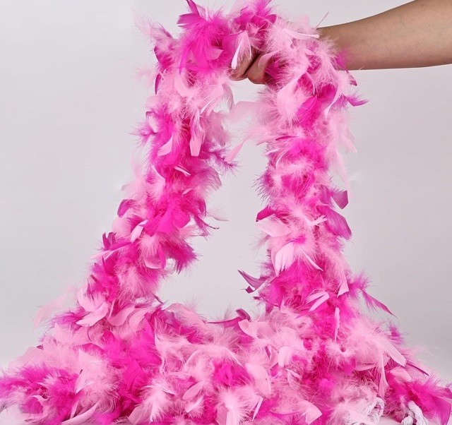 2 Yards 60 Grams Chandelle Feather Boa Dance Wedding Party Halloween Costume