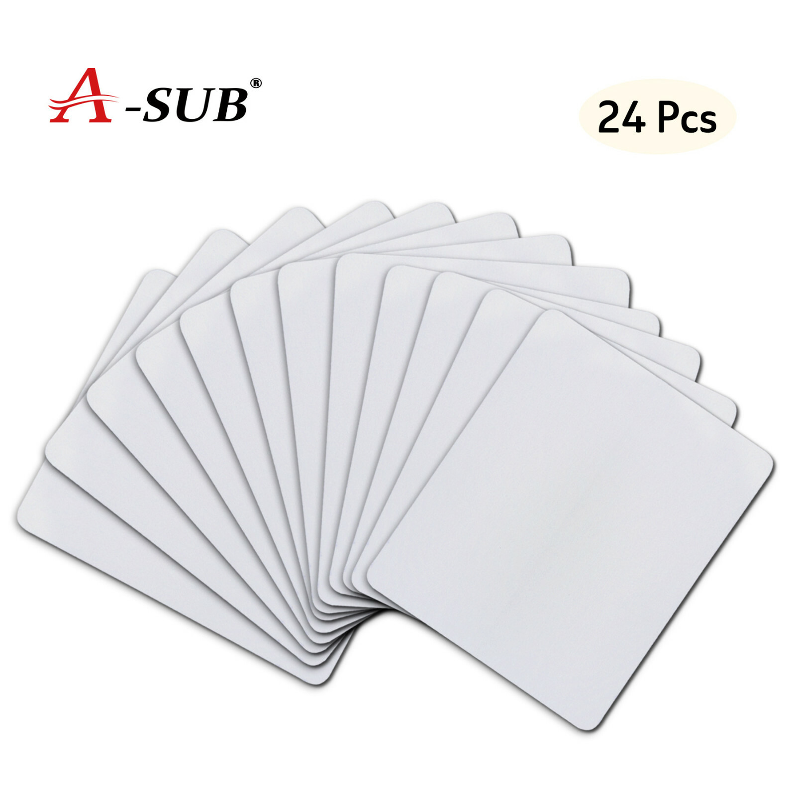 A-SUB Sublimation Blanks, 24PK Large Extended Gaming Mouse Pads 9.4"x7.9"x0.08"